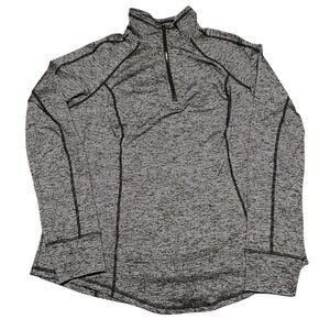 TORID SIZE 0 Performance Core Rib Long Sleeve Mock Neck Zip Pullover